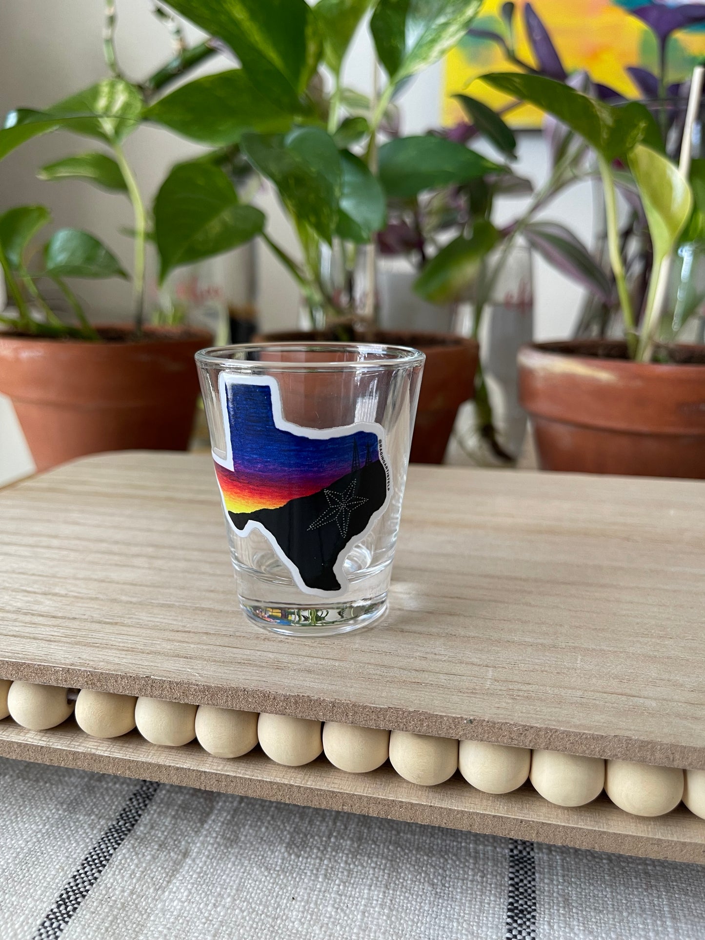 El Paso Texas Sunset Shot Glass