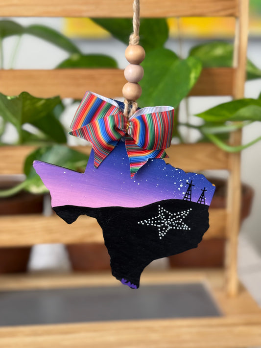 Pink Night Car Ornament