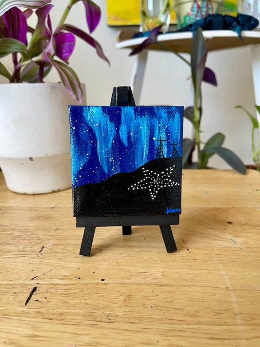Northern Lights inspired Mini Painting