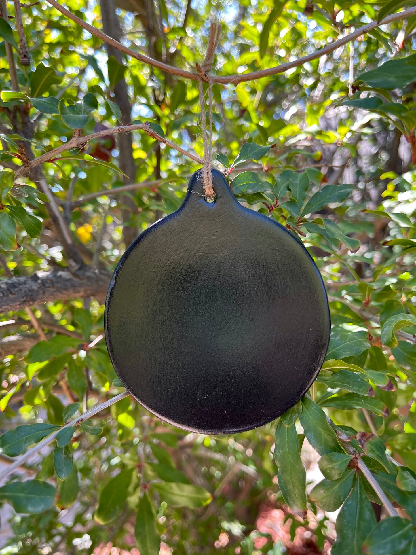 Multi Colored Round Ceramic Ornament