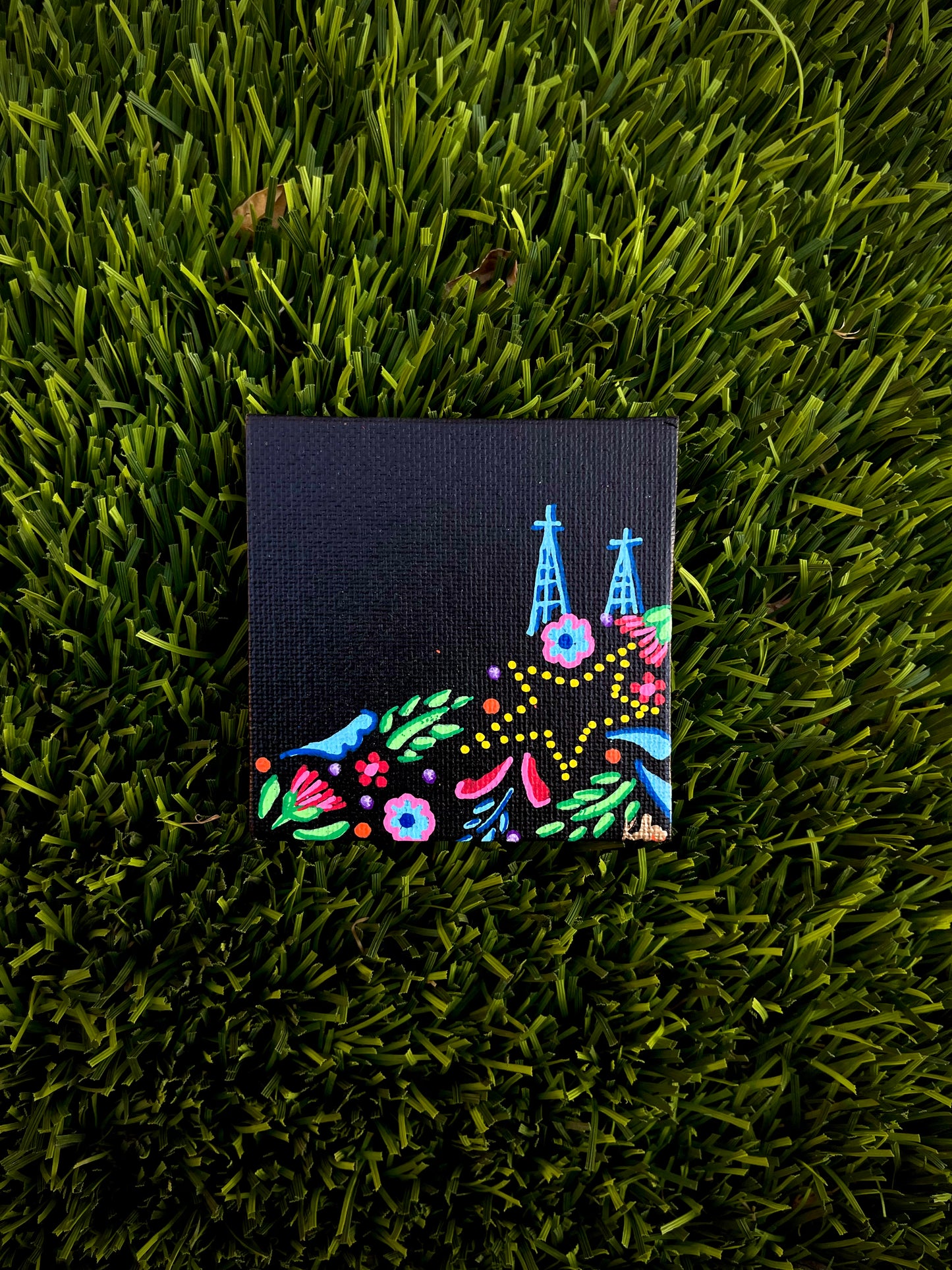 Heritage Hand Painted Square Magnet