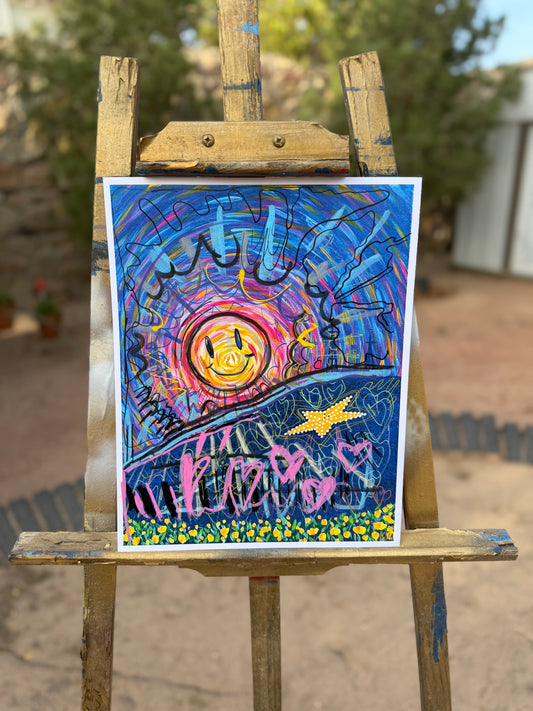 “Halo of Happiness” Embellished Print