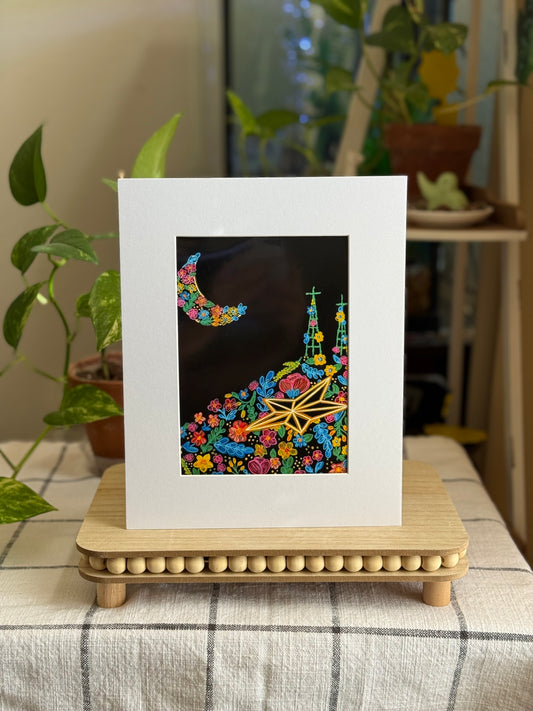 “Neon Nights” Matted Photo