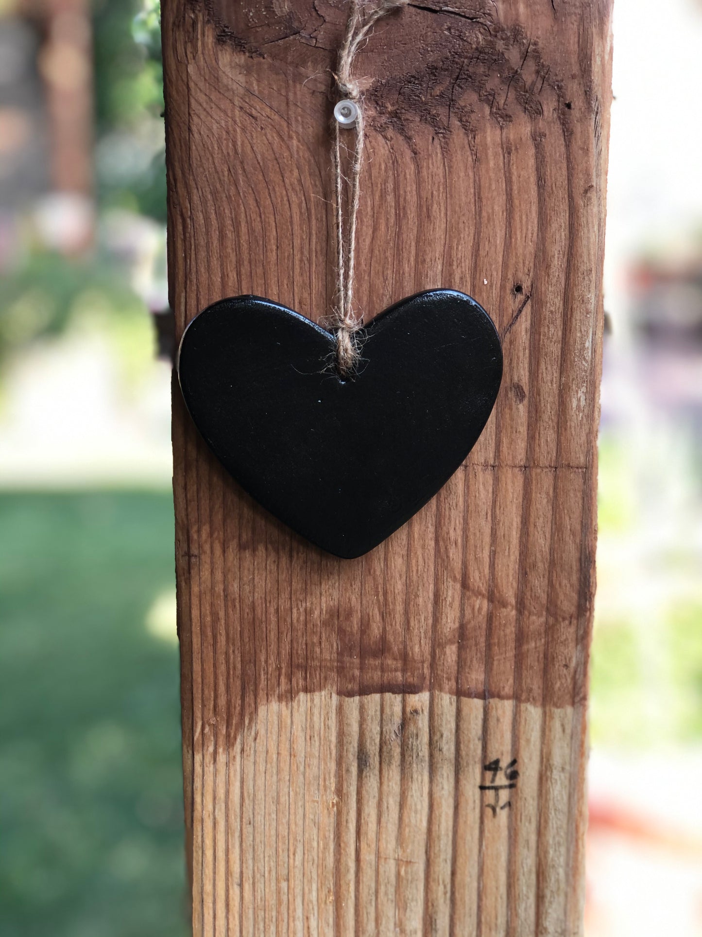 Starry Night Ceramic Heart Ornament