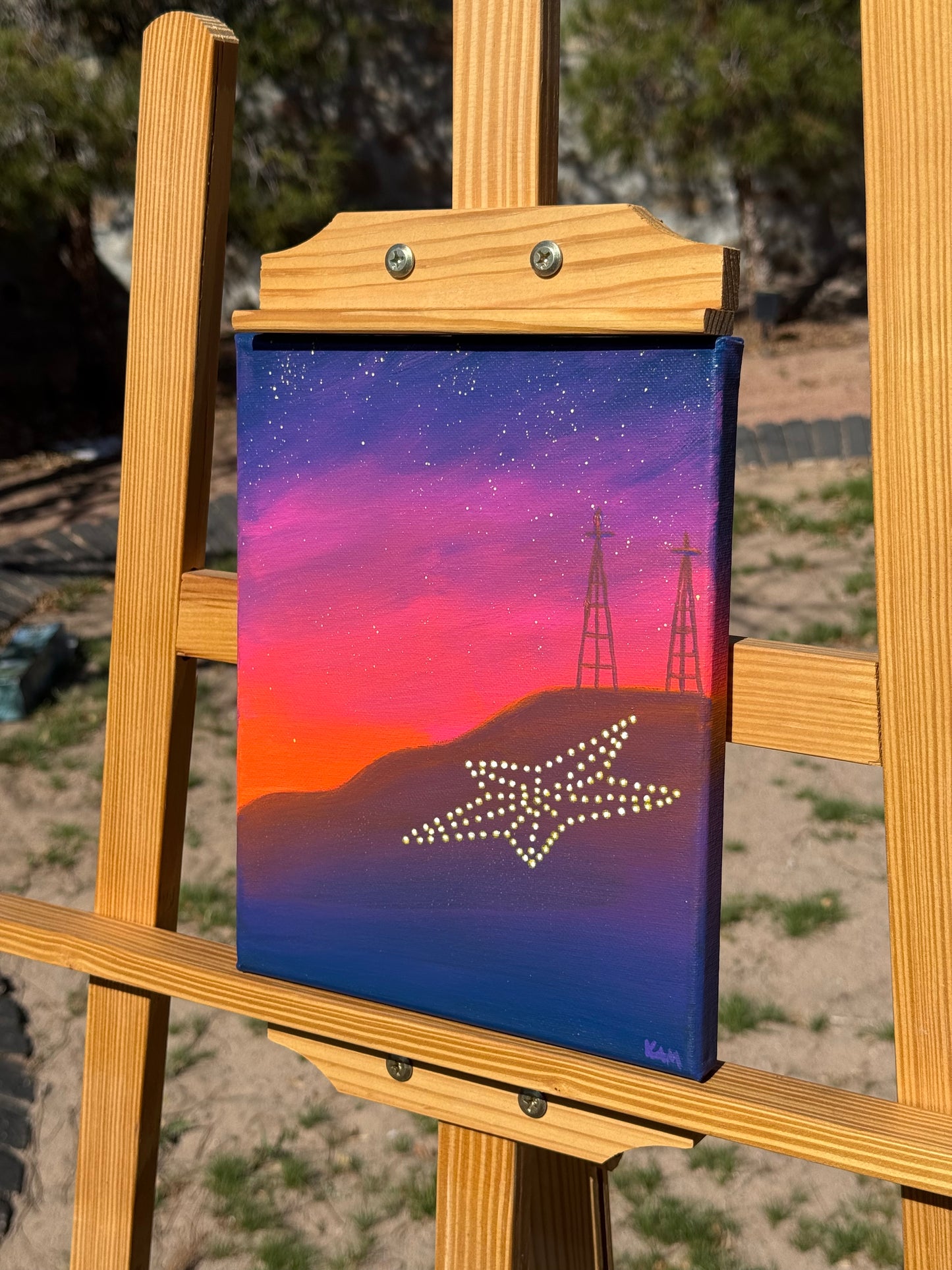 “When the Desert Glows” Original Painting