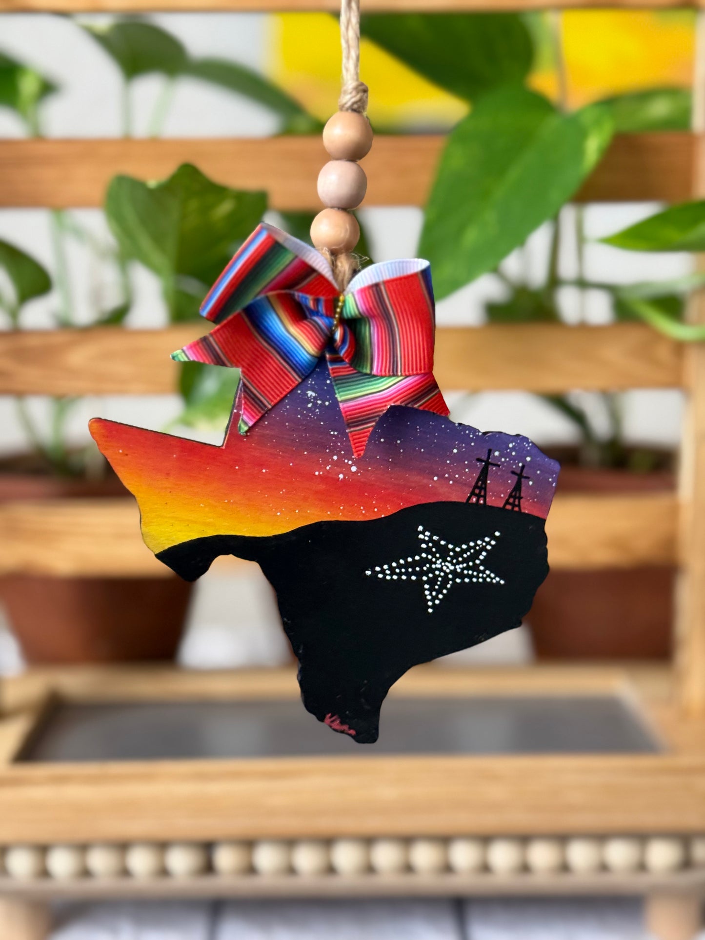 El Paso Sunset Car Ornament
