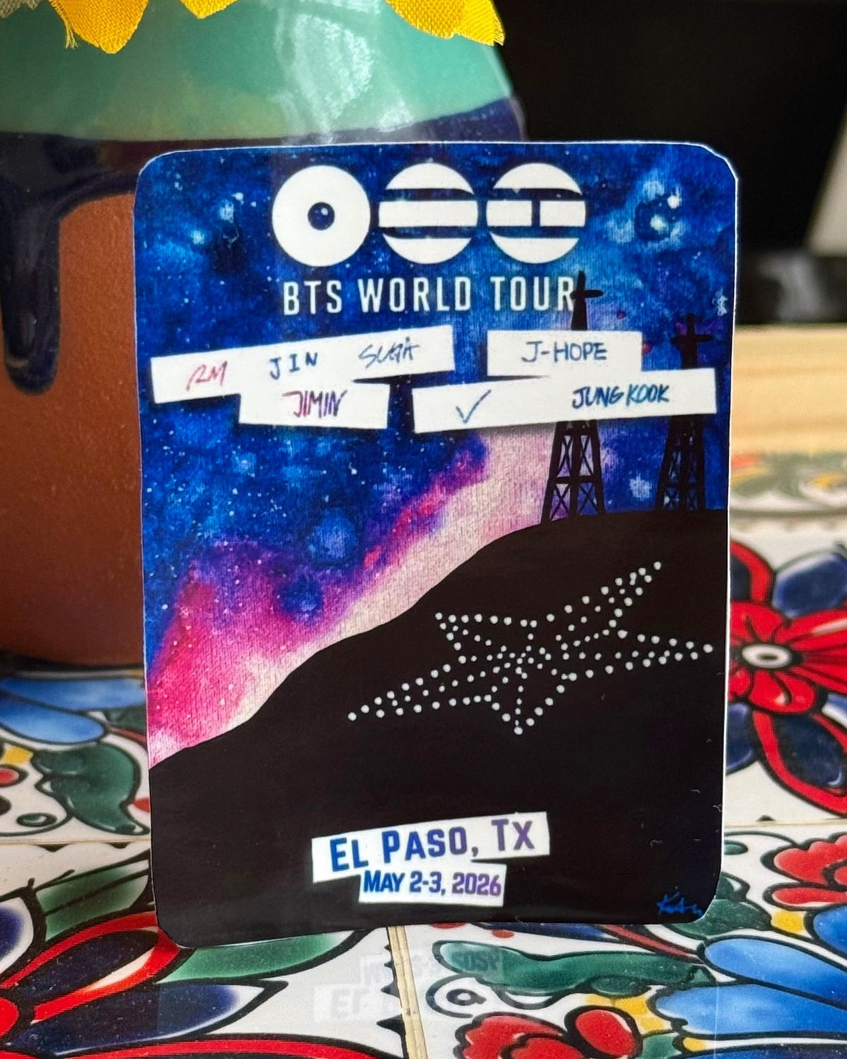 BTS World Tour Galaxy Sticker