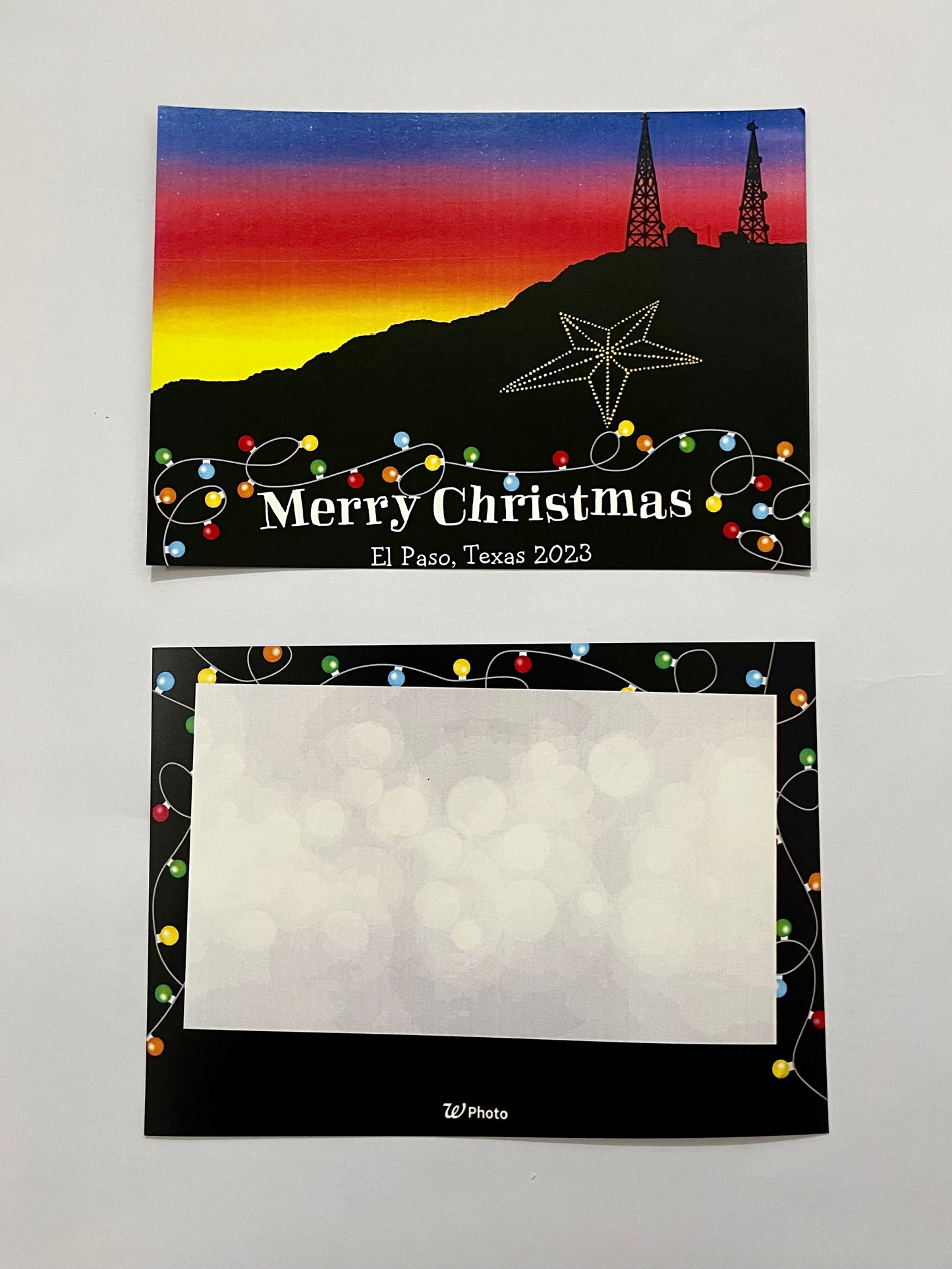 Christmas Lights Flat Cards