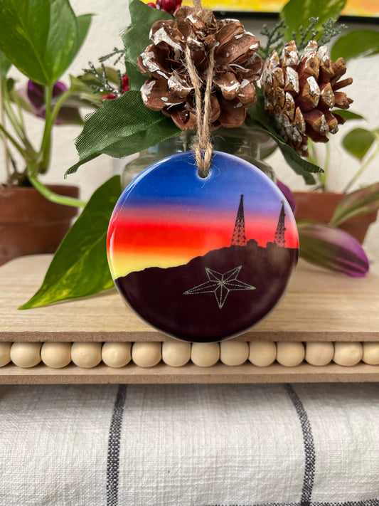 Misprint “El Paso Sunset” Porcelain Ornament