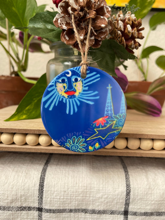 Misprint “Talavera” Porcelain Ornament