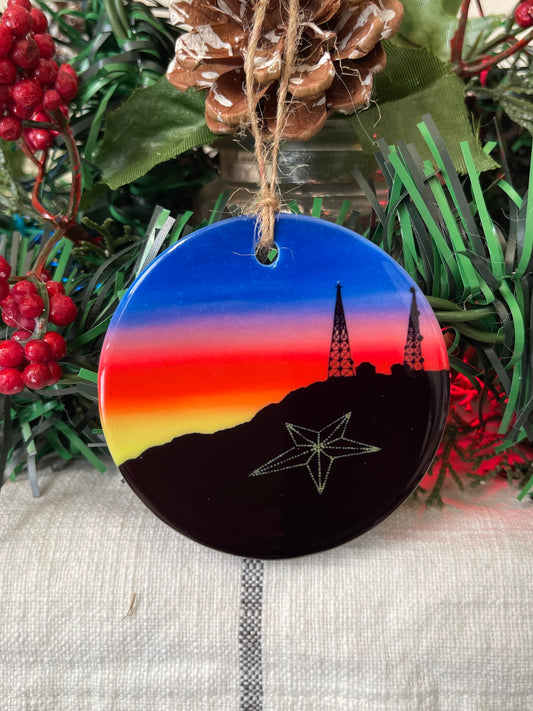 “El Paso Sunset” Porcelain Double Sided Ornament