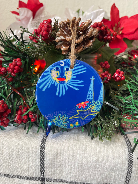 “Talavera” Porcelain Double Sided Ornament