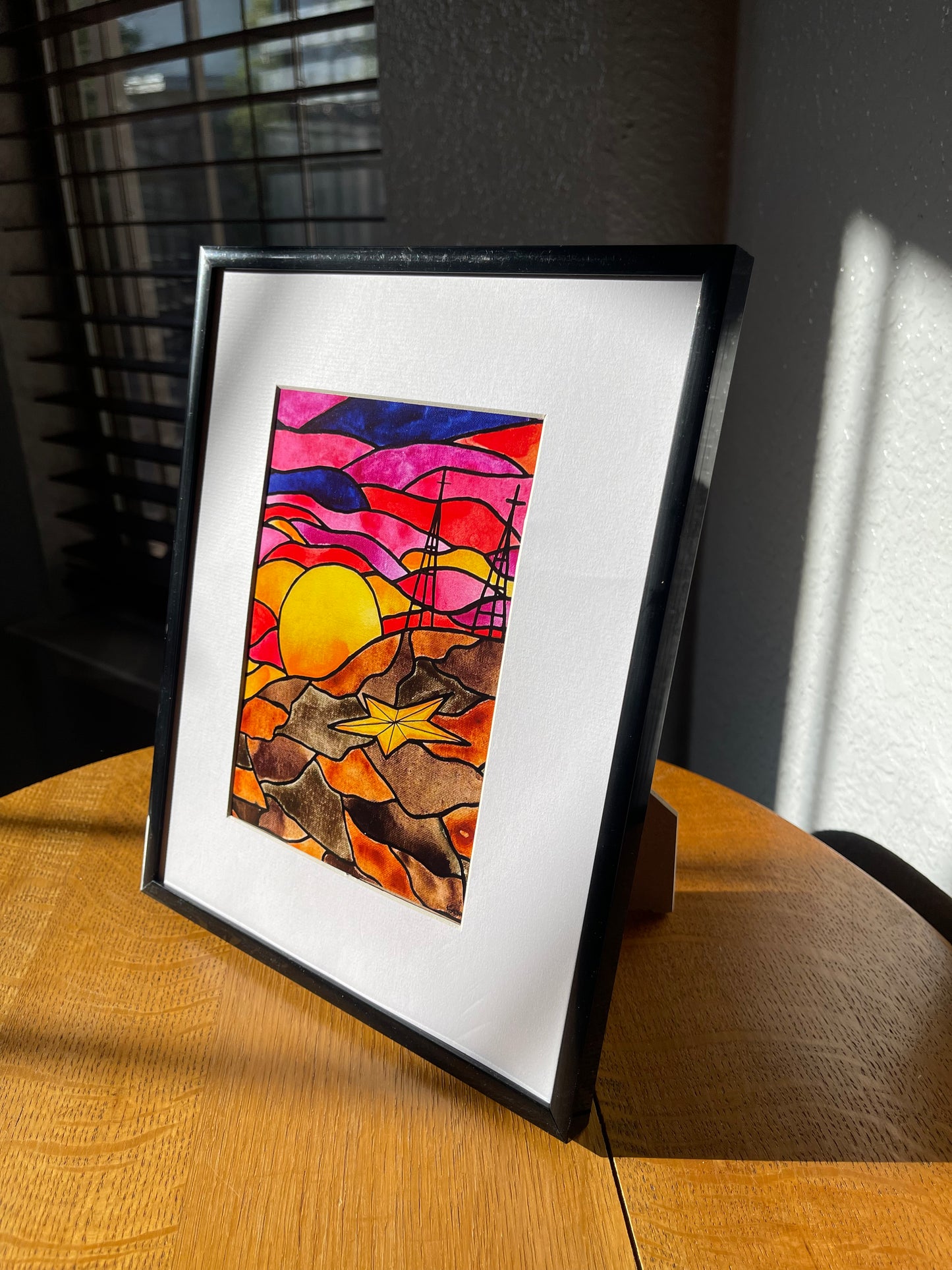 “Eternal Sunset” Framed and Matted Photo