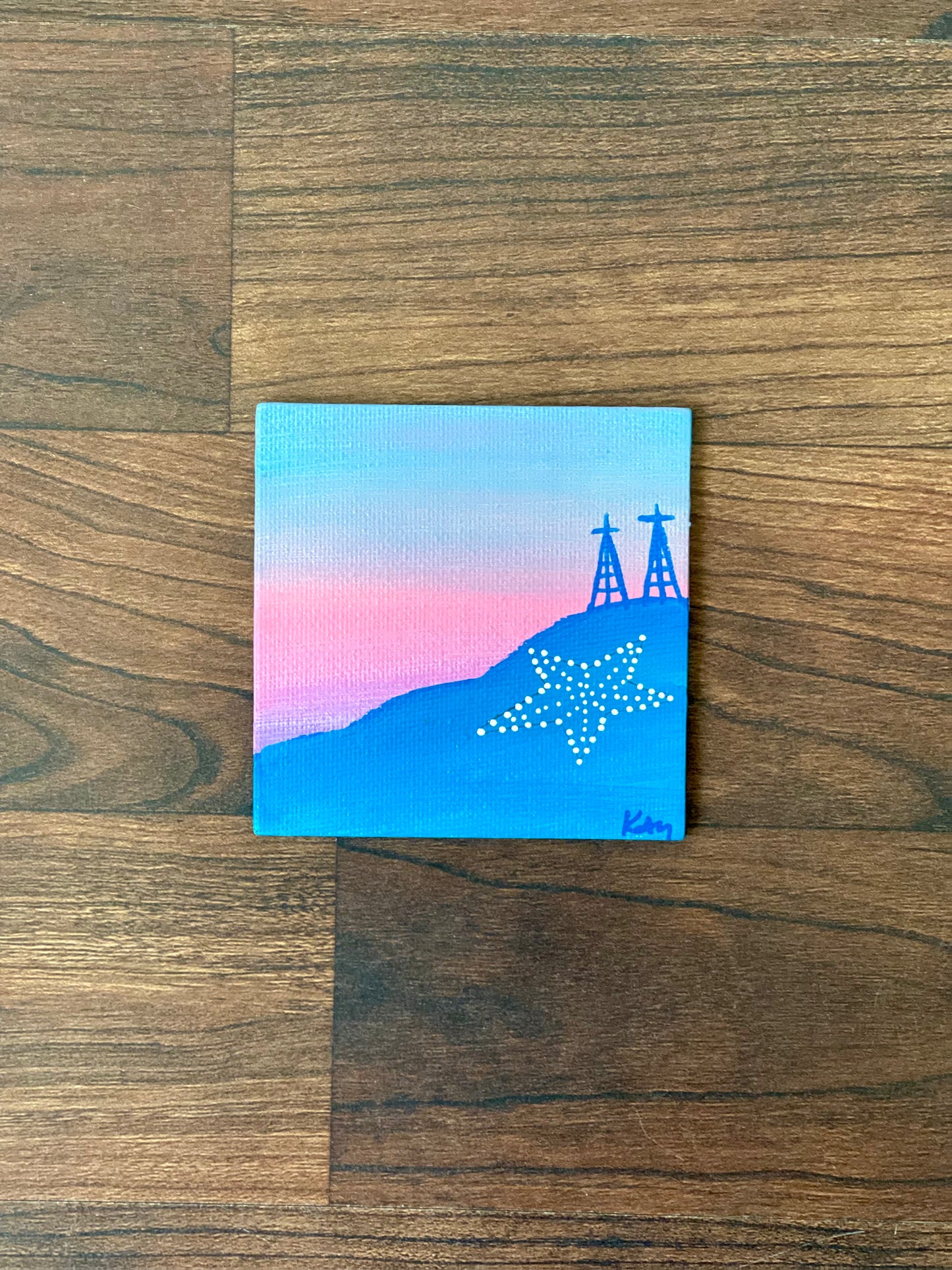 “Seabreeze” Square Magnet
