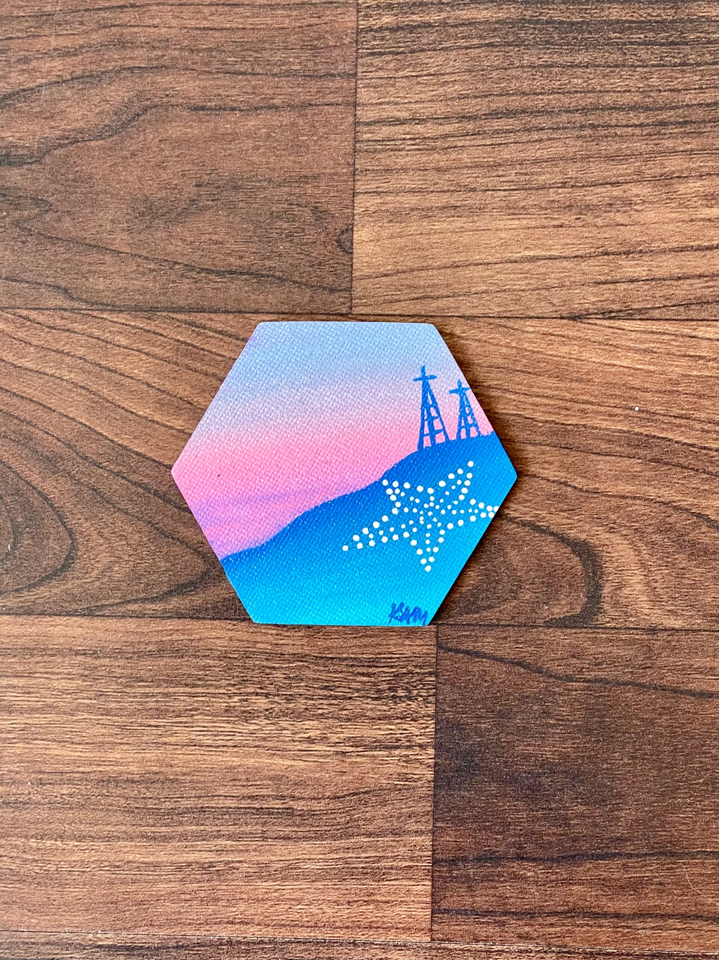 “Seabreeze” Hexagon Magnet