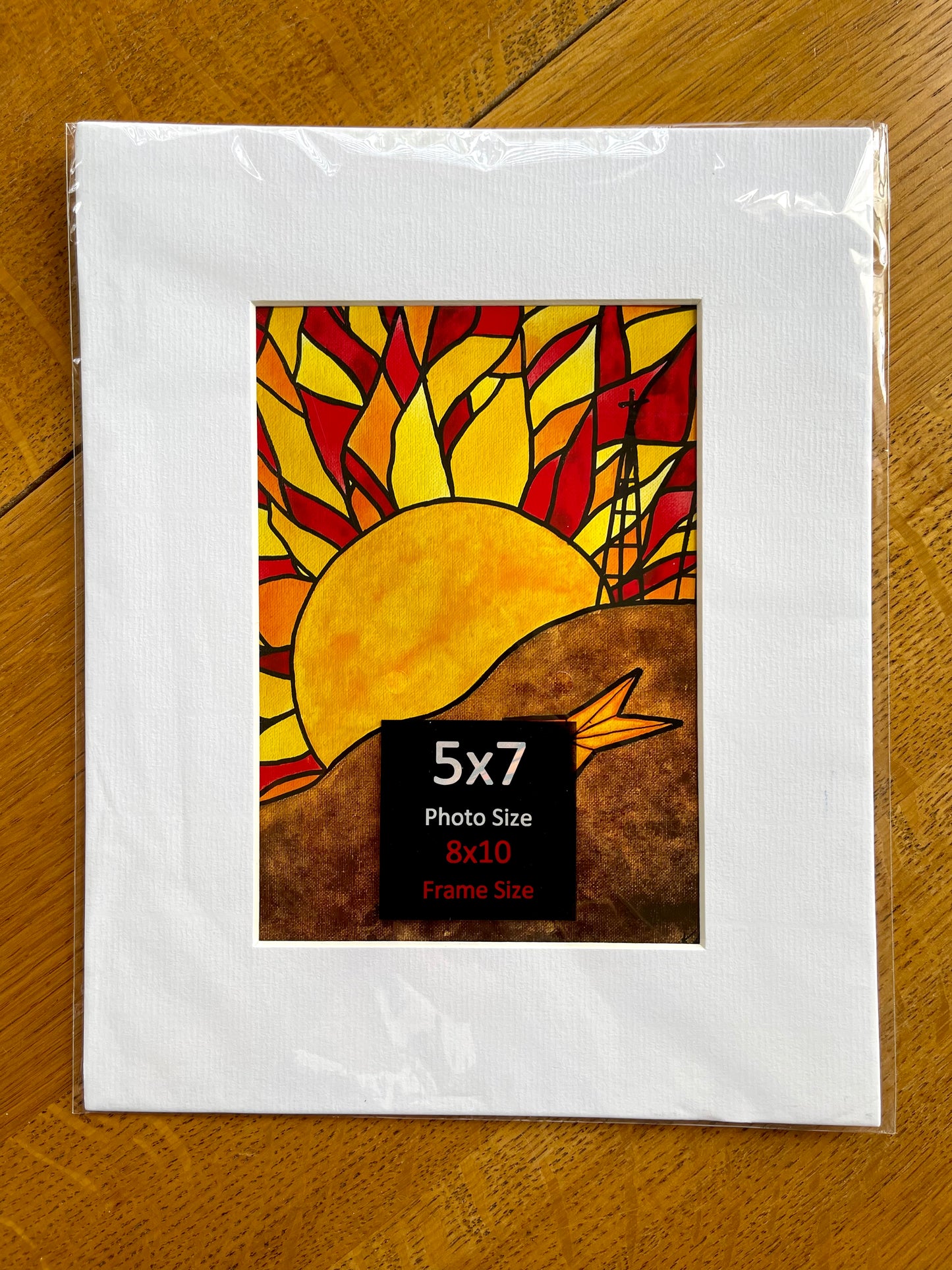 “Sun flare” Matted Photo