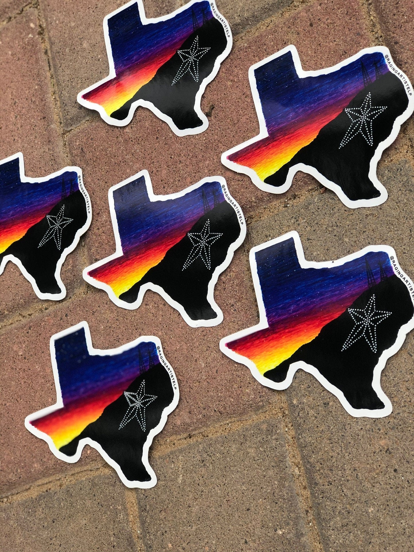 4in El Paso Texas Shaped Vinyl Sticker