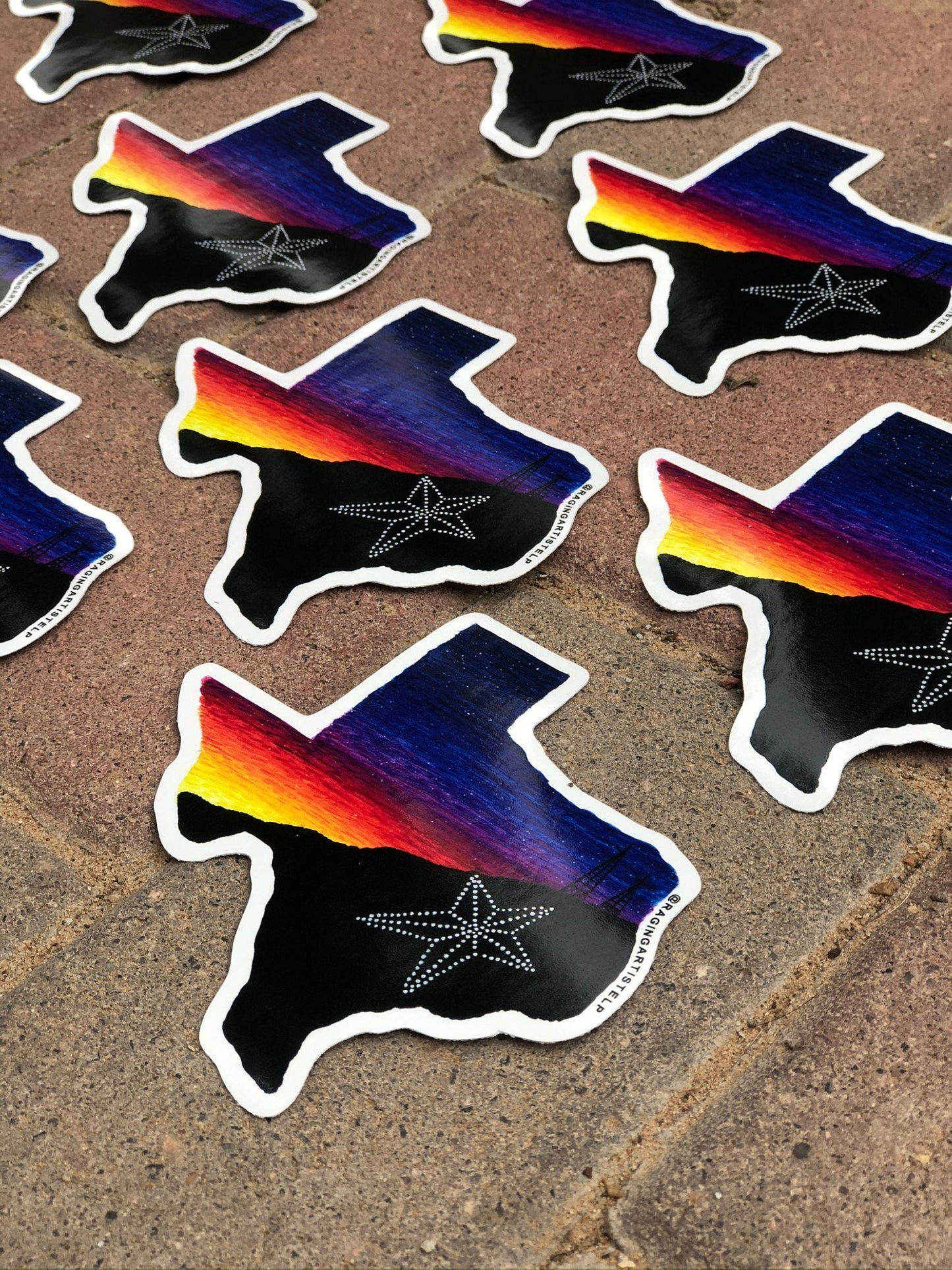 4in El Paso Texas Shaped Vinyl Sticker