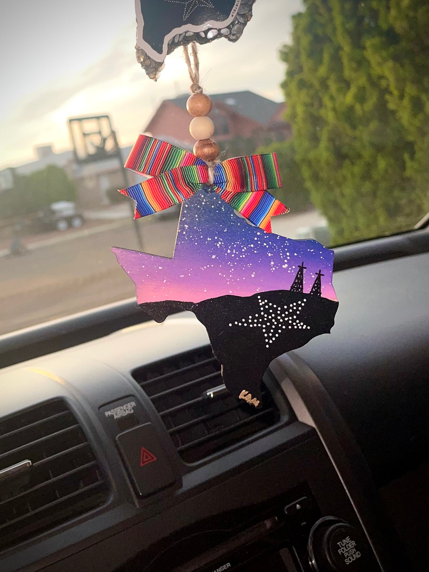 Pink Night Car Ornament