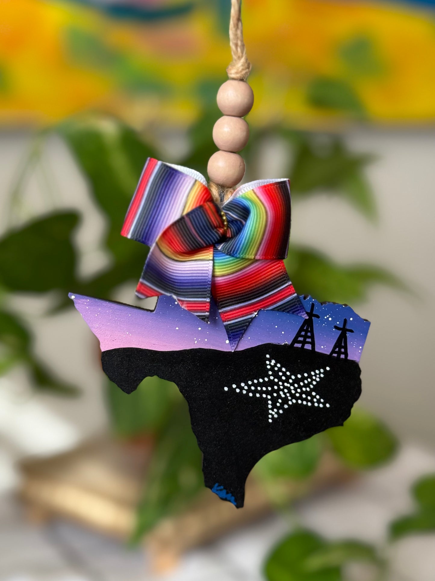 Pink Night Car Ornament