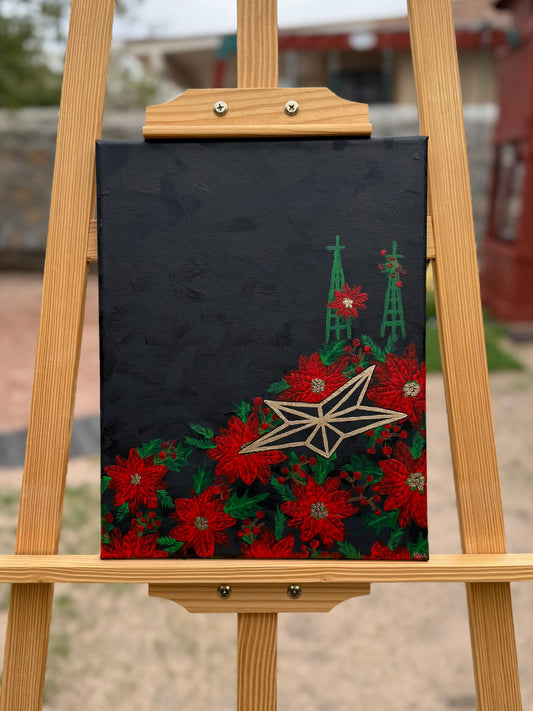 “La Flor de Nochebuena” Original Painting