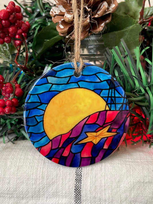 “Headstrong” Porcelain Double Sided Ornament