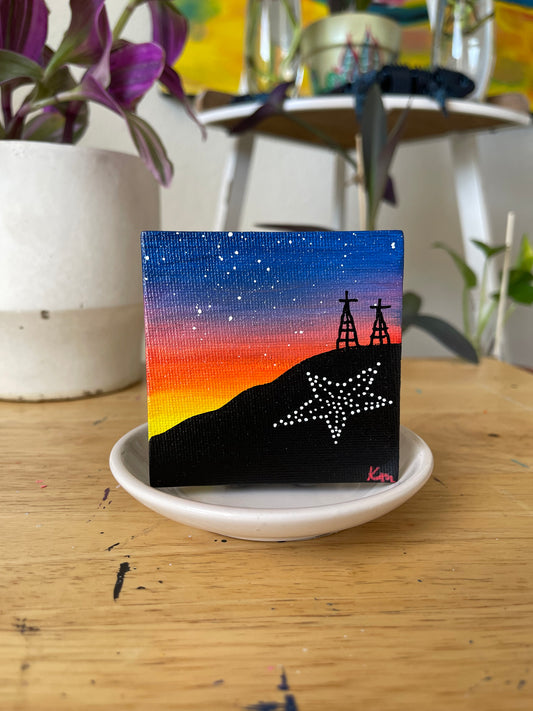 Multicolored Hand Painted Magnet