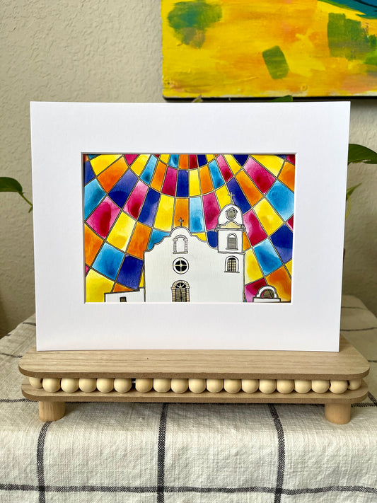 “Ysleta Mission” Matted Photo