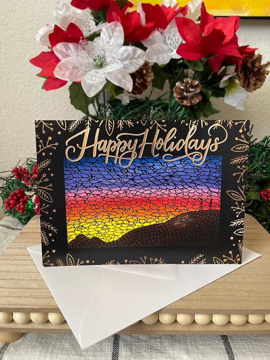 Happy Holidays Flat Card