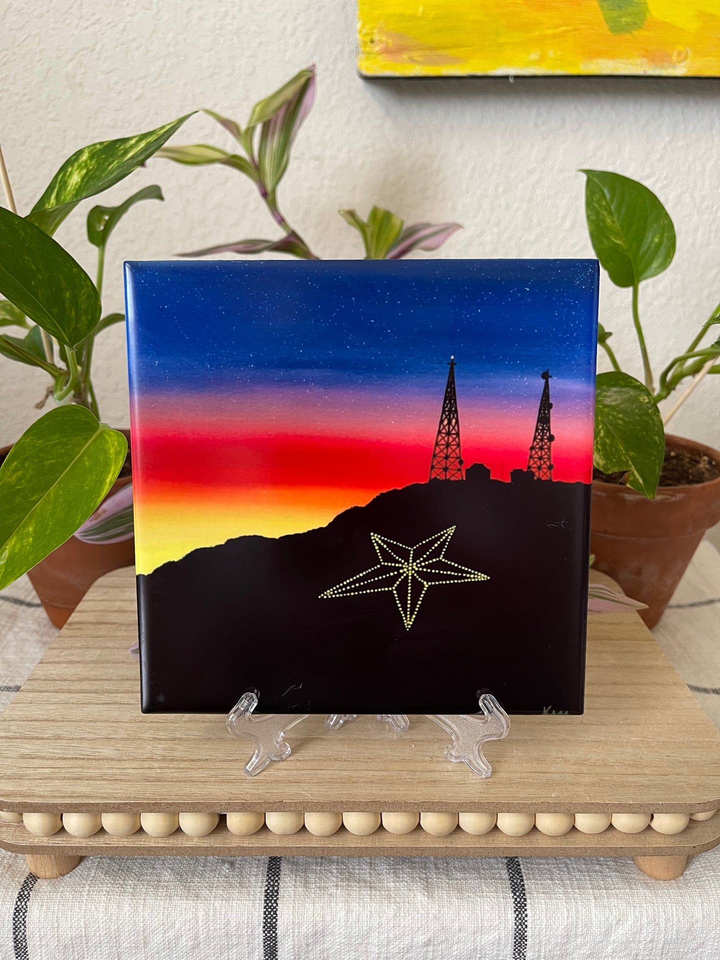 “El Paso Sunset” Ceramic Tile Art