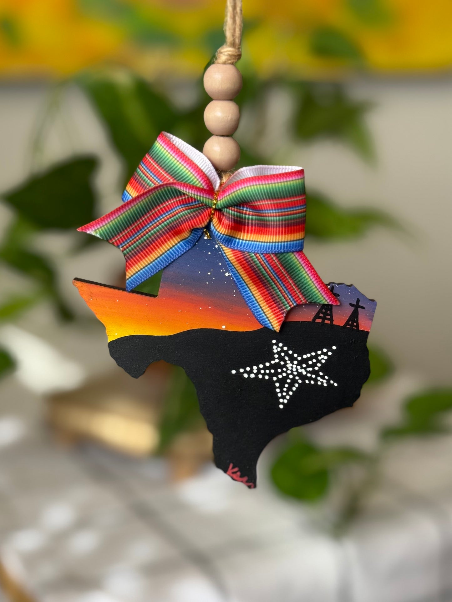 El Paso Sunset Car Ornament