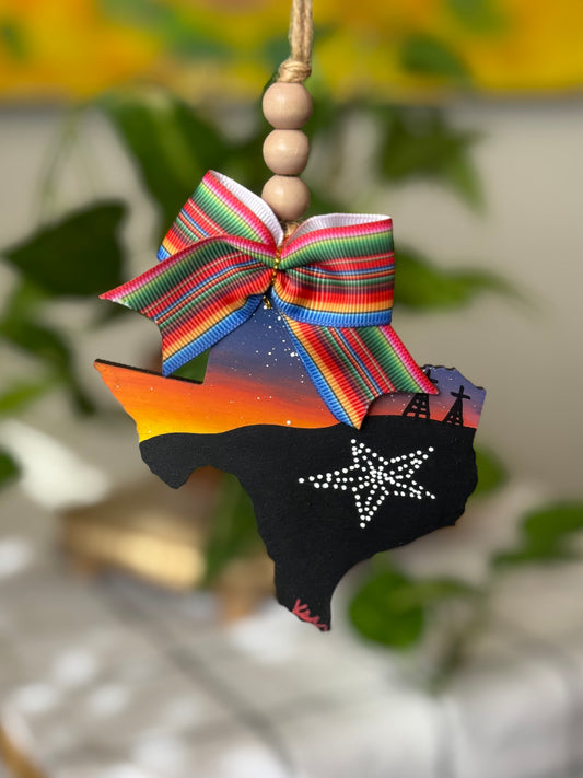 El Paso Sunset Car Ornament