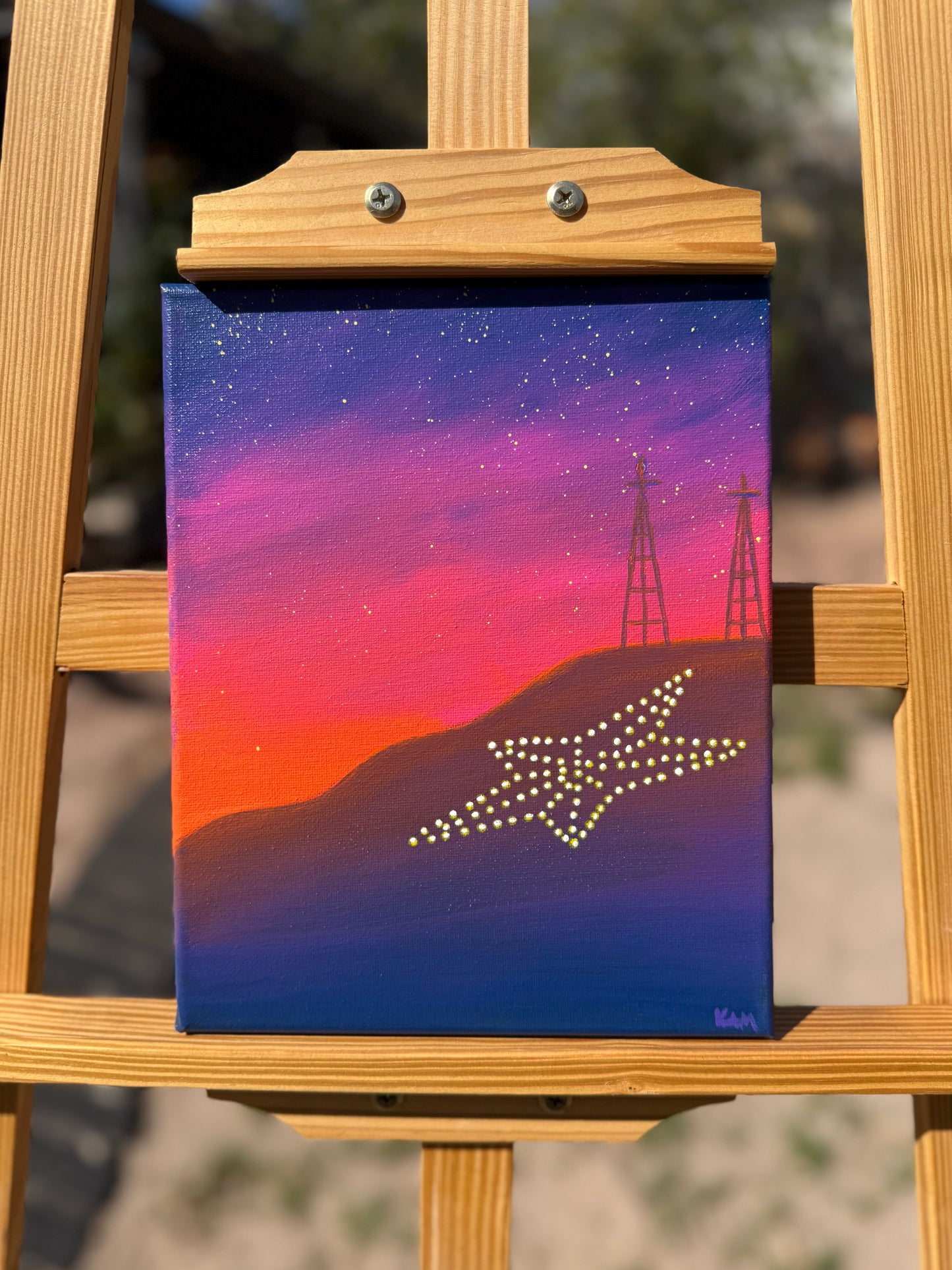 “When the Desert Glows” Original Painting