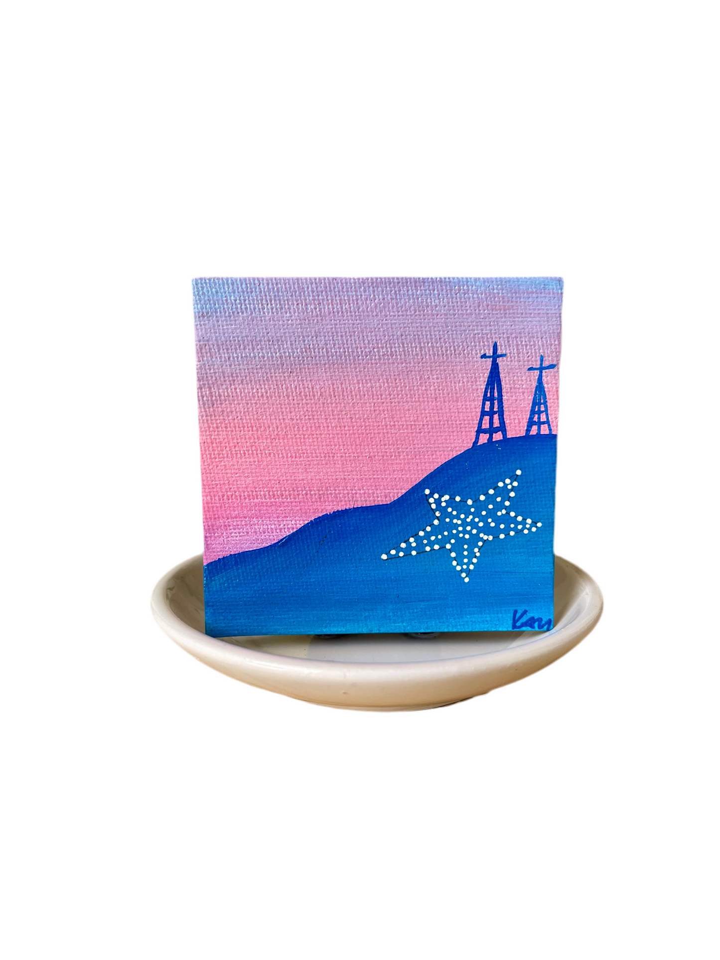 “Seabreeze” Square Magnet
