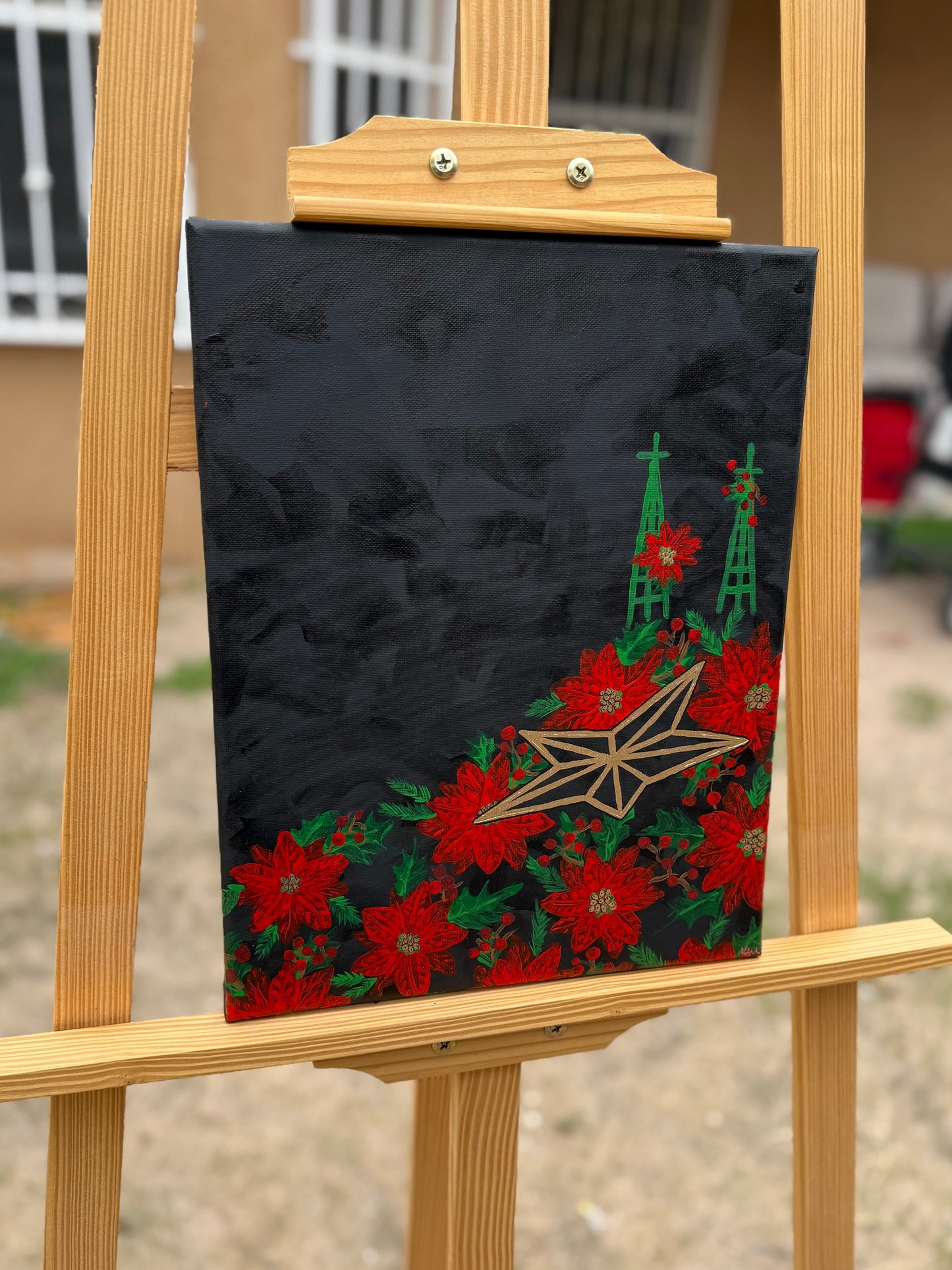 “La Flor de Nochebuena” Original Painting