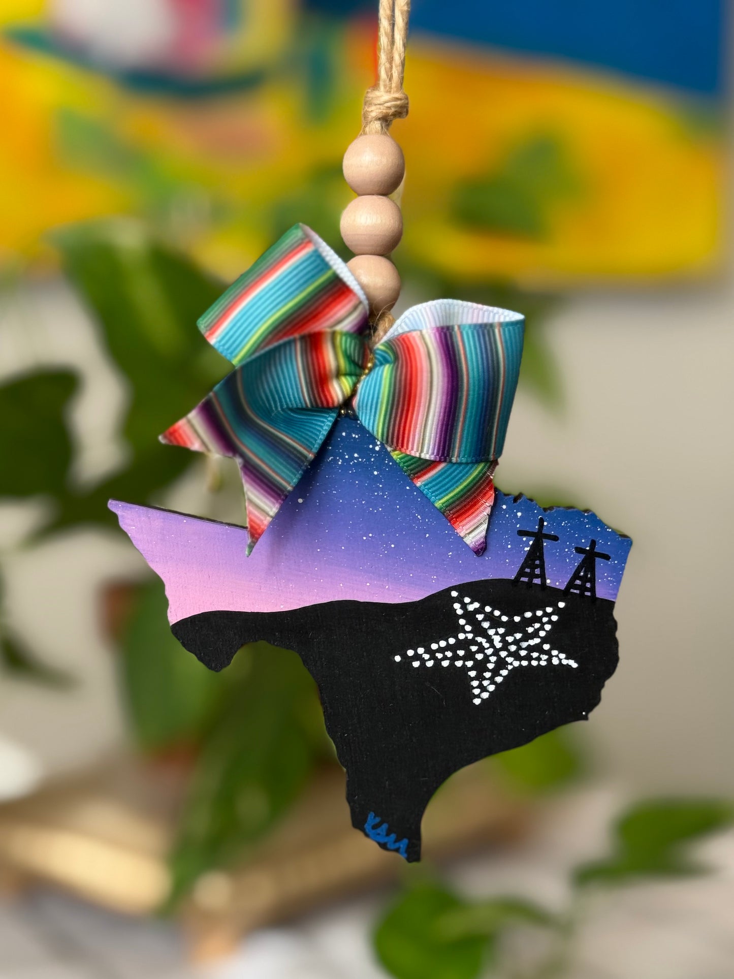 Pink Night Car Ornament