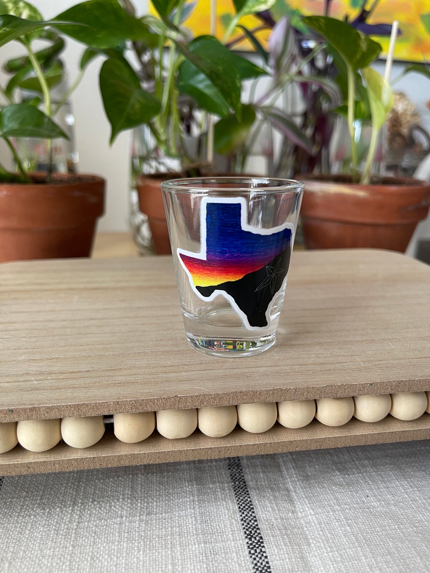 El Paso Texas Sunset Shot Glass