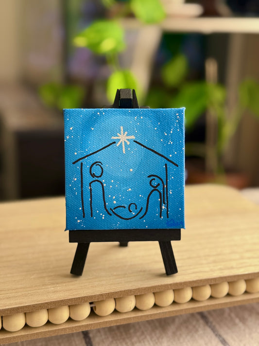 Nativity inspired Mini Painting