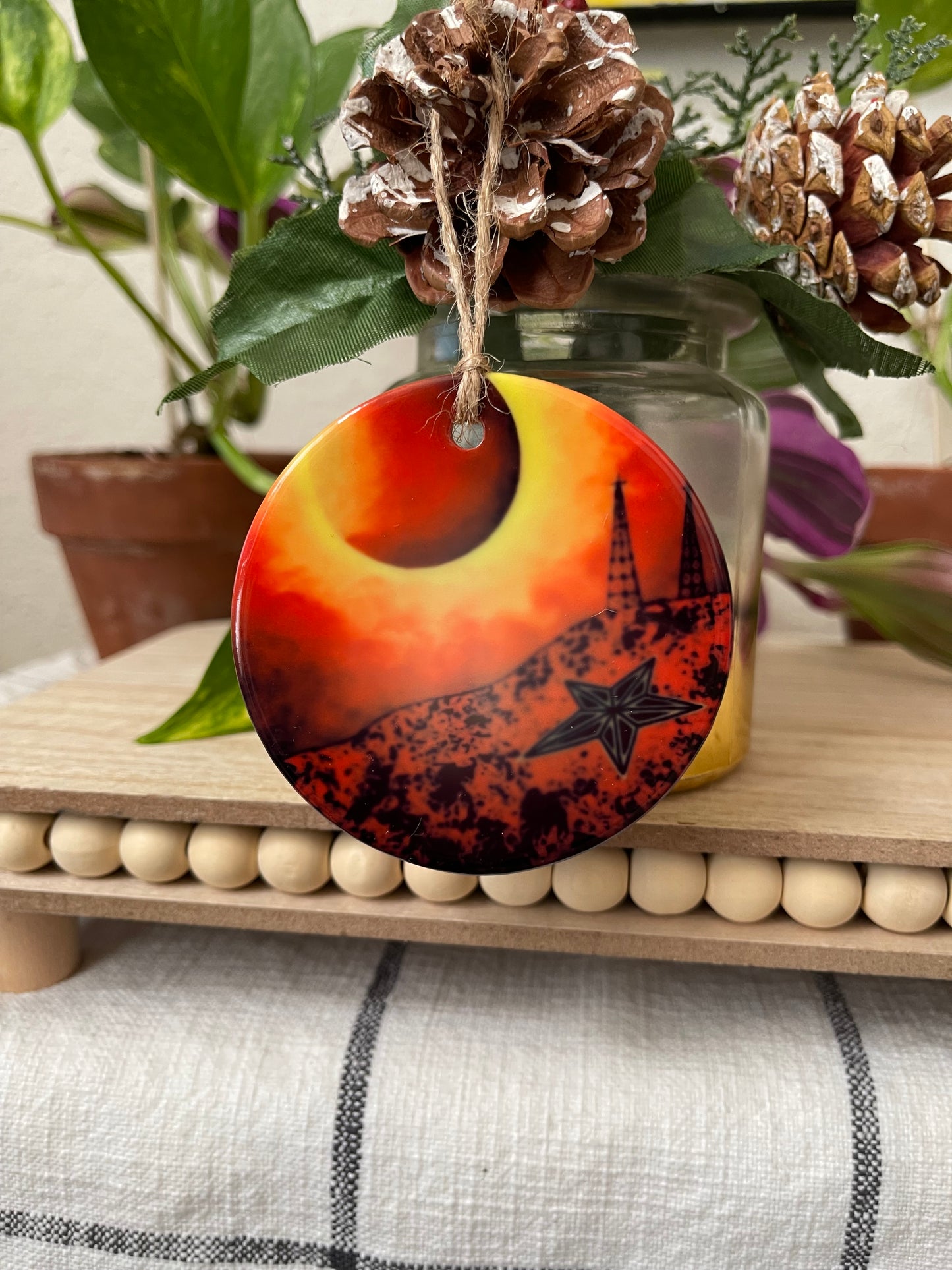 Misprint “Black Hole Sun” Porcelain Ornament