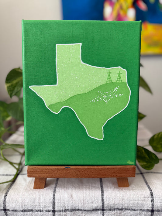 Green Pop of Color Texas