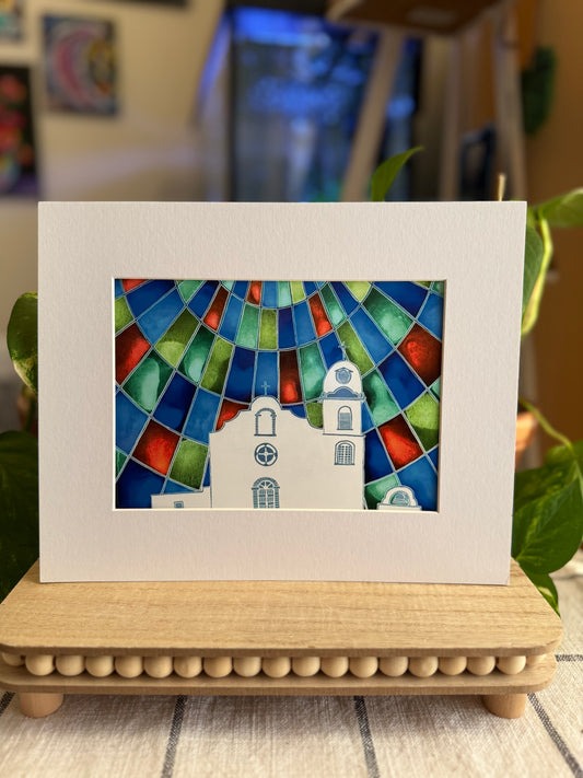 “Ysleta Mission” Matted Photo