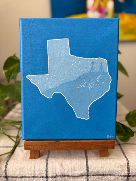 Blue Pop of Color Texas