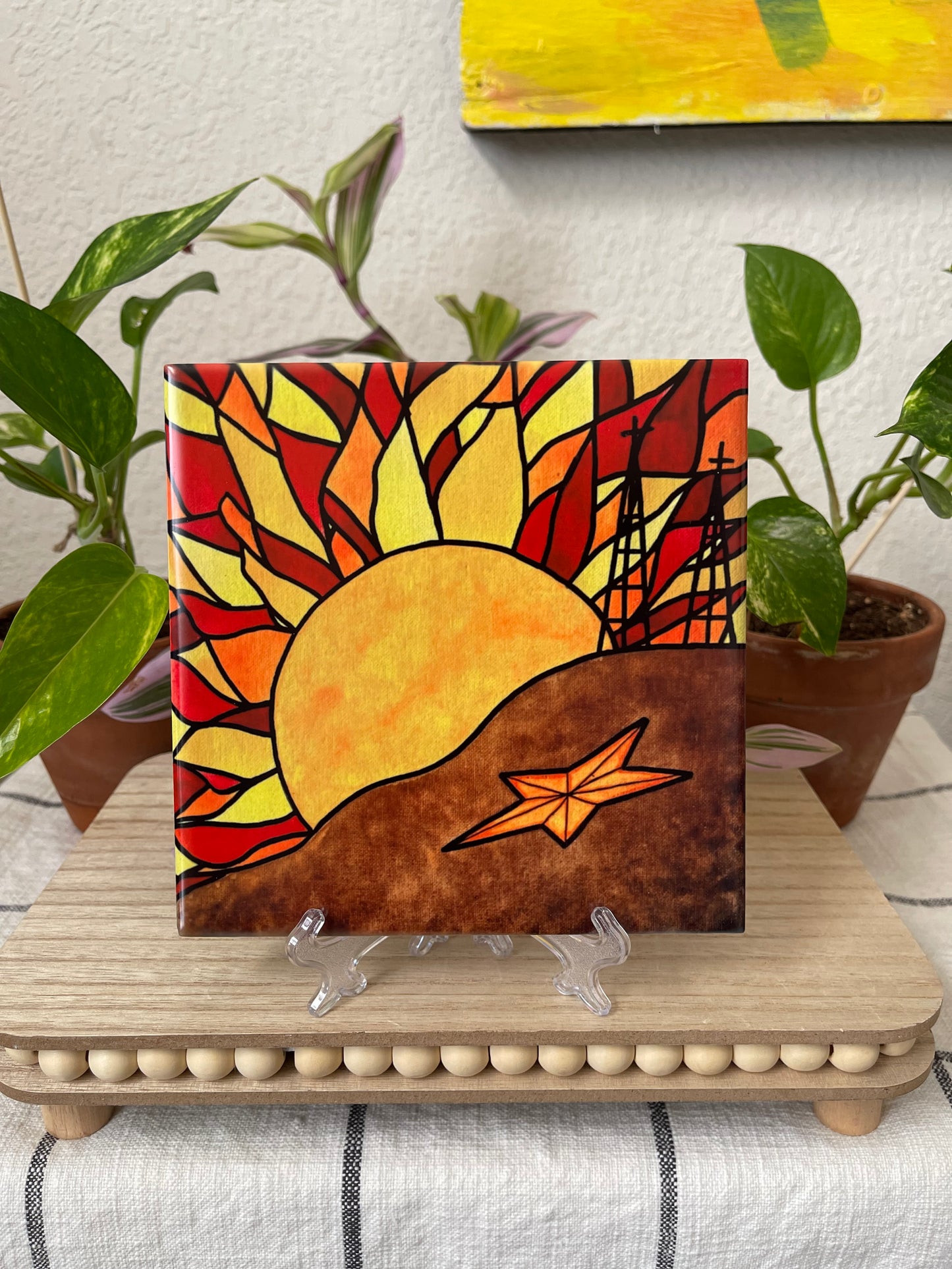 “Sunflare” Tile Art