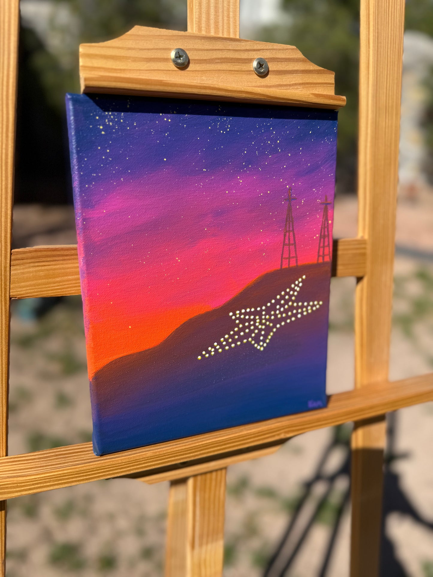 “When the Desert Glows” Original Painting