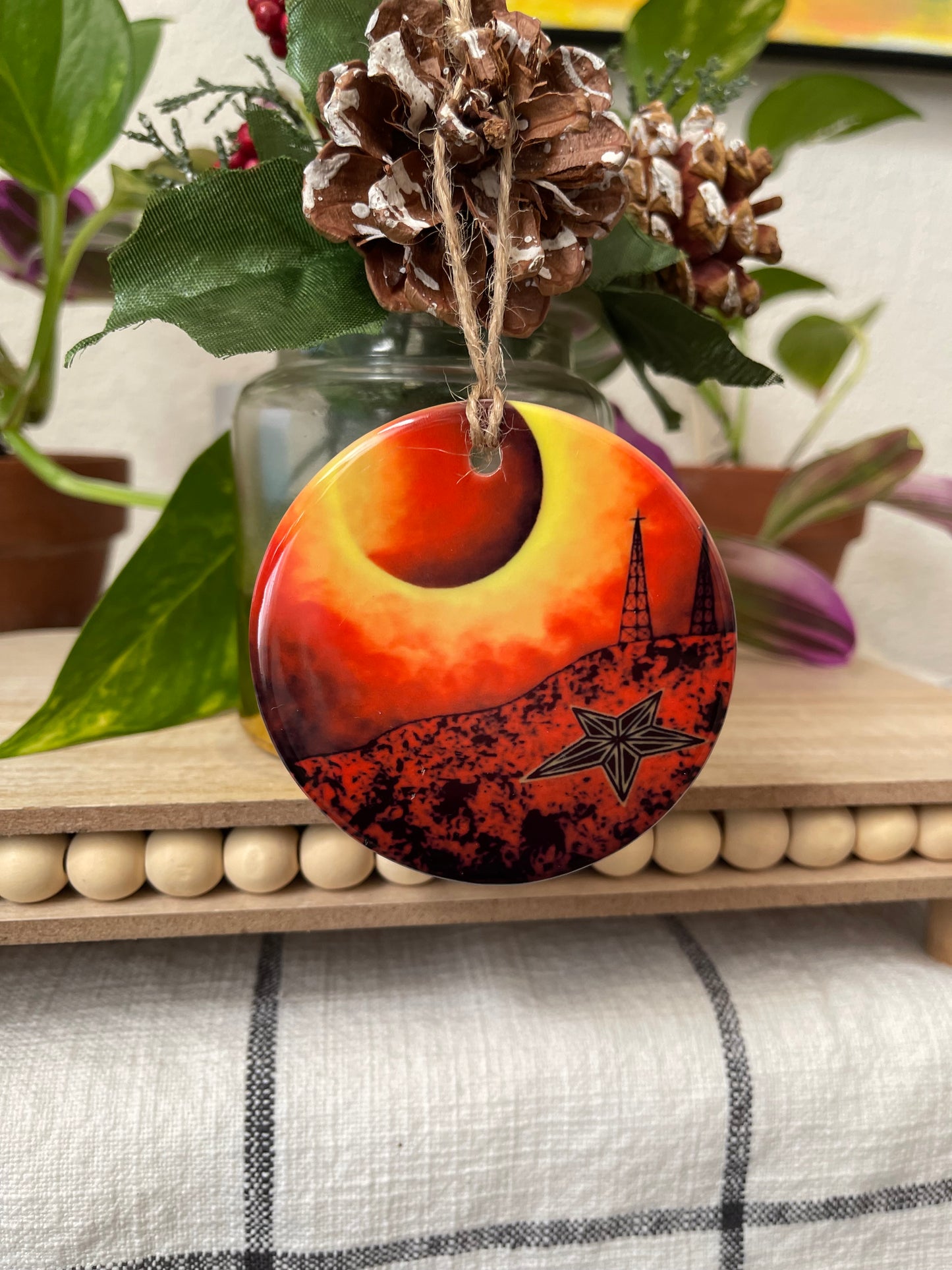 Misprint “Black Hole Sun” Porcelain Ornament