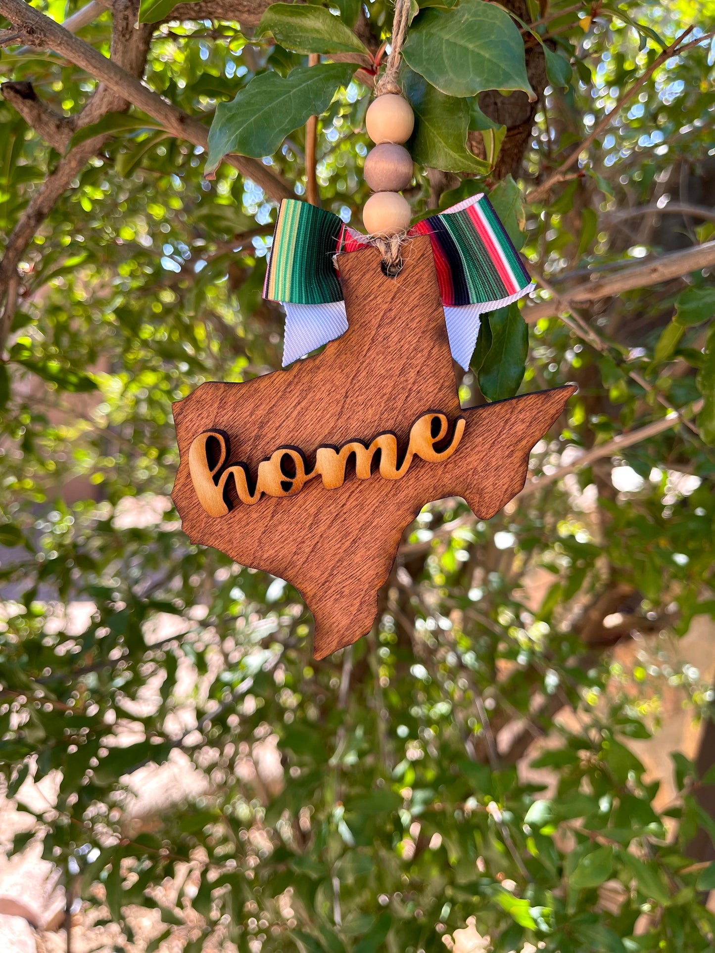 El Paso Sunset “Mi Cultura” Texas Wood Ornament