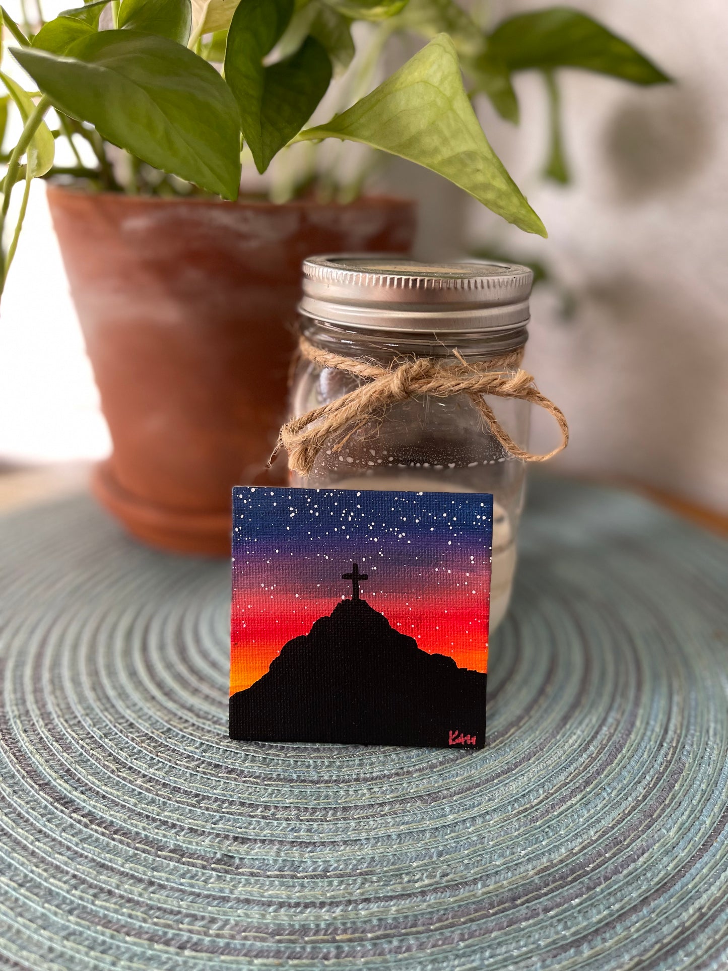 Mt Cristo Rey Sunset Magnet