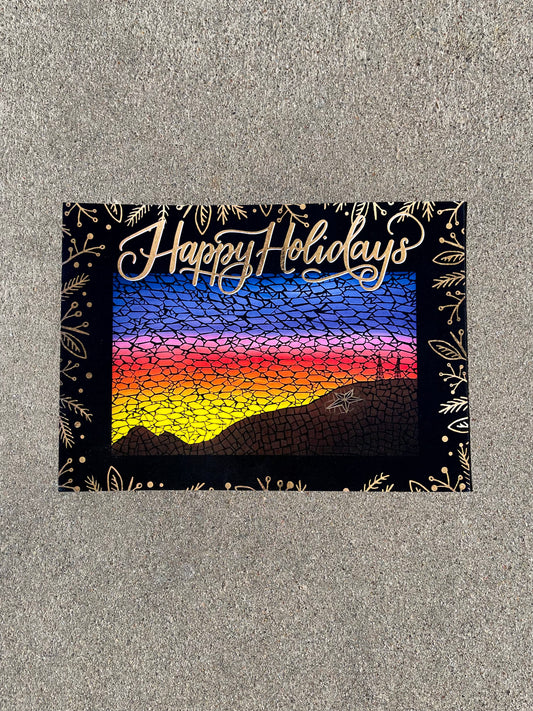 “Happy Holidays” Flat Card